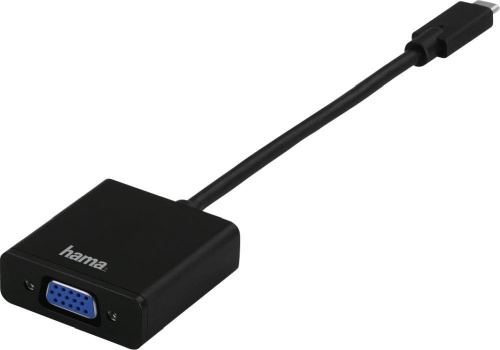 Адаптер Hama 00135727 USB Type-C (m) VGA (f) 0.1м черный фото 6