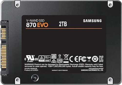 Накопитель SSD Samsung SATA-III 2TB MZ-77E2T0BW 870 EVO 2.5" фото 5
