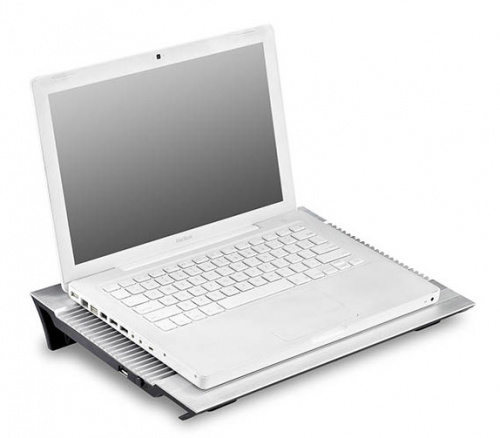 Подставка для ноутбука Deepcool N8 17" 380x278x55мм 25дБ 3xUSB 2x 140ммFAN 1244г алюминий серебристый фото 3