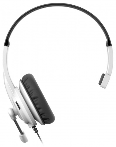 Наушники с микрофоном A4Tech HU-11 черный/белый 2м накладные USB оголовье (HU-11/USB/BLACK+WHITE) фото 3