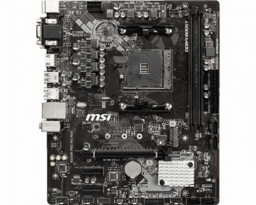 Материнская плата MSI B450M PRO-M2 MAX Soc-AM4 AMD B450 2xDDR4 mATX AC`97 8ch(7.1) GbLAN RAID+VGA+DVI+HDMI