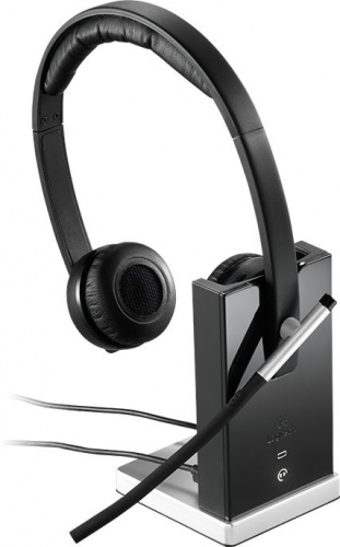 Наушники с микрофоном Logitech H820e DUAL черный накладные Radio оголовье (981-000517) фото 4