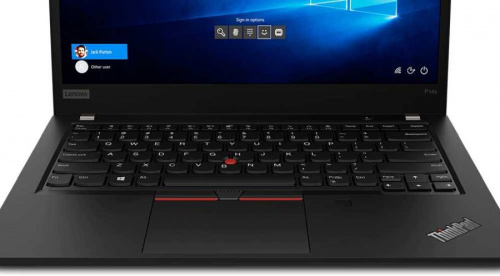 Ноутбук Lenovo ThinkPad P14s Core i7 10510U 16Gb SSD512Gb NVIDIA Quadro P520 2Gb 14" IPS FHD (1920x1080) Windows 10 Professional 64 black WiFi BT Cam фото 2
