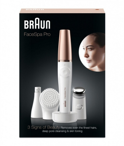 Эпилятор Braun Face Spa Pro 912 скор.:1 насад.:3 от электр.сети от аккум. белый фото 7