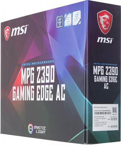 Материнская плата MSI MPG Z390 GAMING EDGE AC Soc-1151v2 Intel Z390 4xDDR4 ATX AC`97 8ch(7.1) GbLAN RAID фото 4