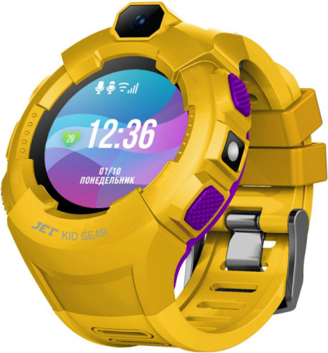 Смарт-часы Jet Kid Gear 50мм 1.44" TFT фиолетовый (GEAR YELLOW+PURPLE) фото 3