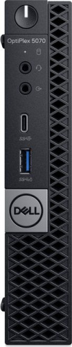 ПК Dell Optiplex 5070 Micro i5 9500T (2.2)/8Gb/SSD256Gb/UHDG 630/Windows 10 Professional 64/GbitEth/WiFi/BT/90W/клавиатура/мышь/черный фото 3