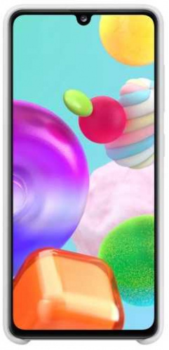 Чехол (клип-кейс) Samsung для Samsung Galaxy A41 Silicone Cover белый (EF-PA415TWEGRU) фото 2