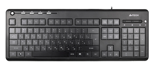 Клавиатура A4 KD-126-2 черный USB slim Multimedia LED фото 2