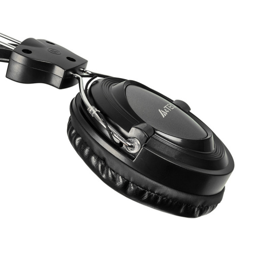 Наушники с микрофоном A4Tech HS-19 серебристый/черный 2м накладные оголовье (HS-19 (GREY)) фото 6