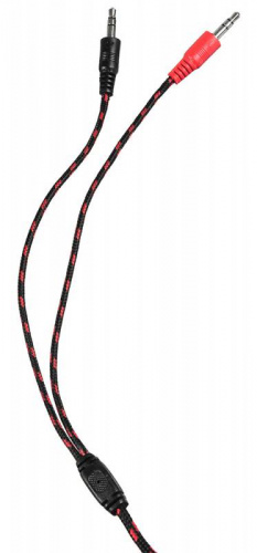 Наушники с микрофоном Оклик HS-L320G Phoenix черный/красный 1.9м мониторные оголовье (359482) фото 9
