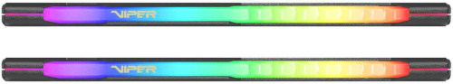 Память DDR4 2x8GB 3600MHz Patriot PVSR416G360C0K Viper Steel RGB RTL Gaming PC4-28800 CL20 DIMM 288-pin 1.35В dual rank с радиатором Ret фото 3