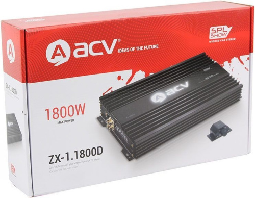 Усилитель автомобильный ACV ZX-1.1800D одноканальный фото 5