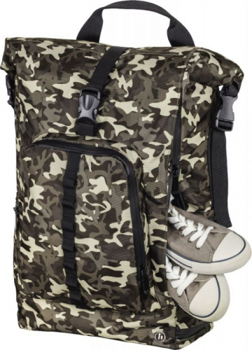 Рюкзак для ноутбука 15.6" Hama Roll-Top камуфляж/коричневый нейлон (00101819) фото 2