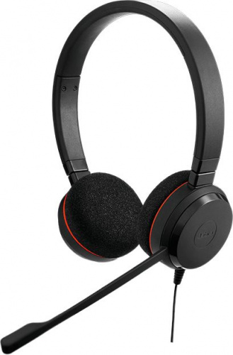 Наушники с микрофоном Jabra Evolve 20 MS Stereo черный 1.2м накладные USB оголовье (4999-823-109)