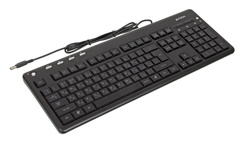 Клавиатура A4 KD-126-2 черный USB slim Multimedia LED фото 6