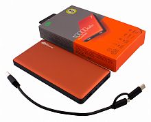 Мобильный аккумулятор GP Portable PowerBank MP10 10000mAh 2.4A 2xUSB оранжевый (MP10MAO)