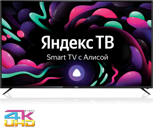 Телевизор LED BBK 65" 65LEX-8272/UTS2C Яндекс.ТВ черный Ultra HD 50Hz DVB-T2 DVB-C DVB-S2 USB WiFi Smart TV (RUS) фото 2