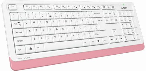 Клавиатура A4Tech Fstyler FK10 белый/розовый USB фото 4