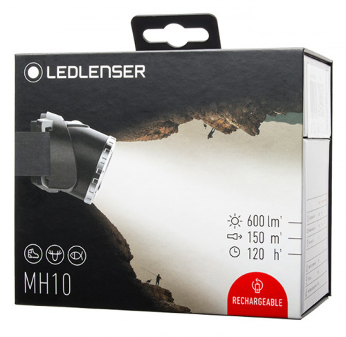 Фонарь налобный Led Lenser MH10 черный лам.:светодиод. 600lx (501513) фото 5