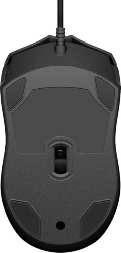 Мышь HP 100 черный оптическая USB фото 3