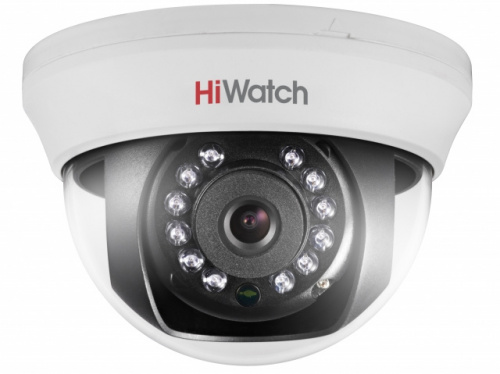 Камера видеонаблюдения аналоговая HiWatch DS-T201 6-6мм HD-TVI цветная корп.:белый (DS-T201 (6 MM))