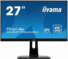 Монитор Iiyama 27" XUB2792UHSU-B1 черный IPS LED 4ms 16:9 DVI HDMI M/M матовая HAS Pivot 1000:1 300cd 178гр/178гр 3840x2160 DisplayPort Ultra HD USB 6.4кг