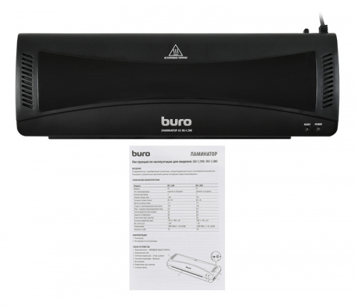 Ламинатор Buro BU-L380 черный A3 (80-125мкм) 25см/мин (2вал.) хол.лам. лам.фото фото 5
