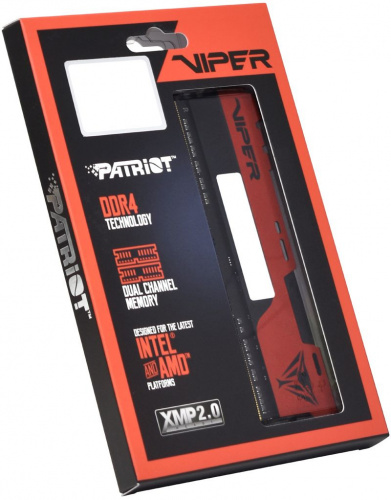 Память DDR4 2x4GB 2666MHz Patriot PVE248G266C6K Viper EliteII RTL PC4-21300 CL16 DIMM 288-pin 1.2В kit с радиатором Ret фото 11