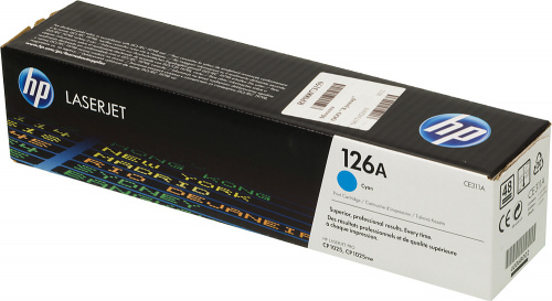 Картридж лазерный HP 126A CE311A голубой (1000стр.) для HP LJ CP1025 фото 2