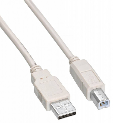 Кабель Buro USB A(m) USB B(m) 1.8м (USB2.0-AM/BM-1.8M-MG) феррит.кольца серый фото 3
