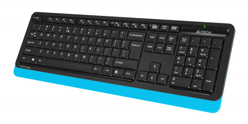 Клавиатура + мышь A4Tech Fstyler FG1010 клав:черный/синий мышь:черный/синий USB беспроводная Multimedia (FG1010 BLUE) фото 9