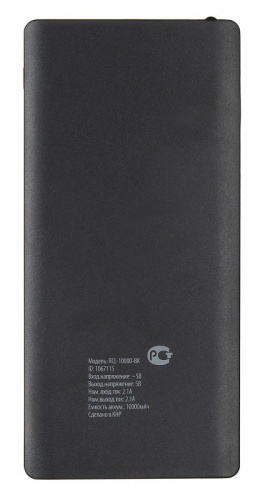 Мобильный аккумулятор Buro RCL-10000-BK Li-Pol 10000mAh 2.1A черный 2xUSB фото 6