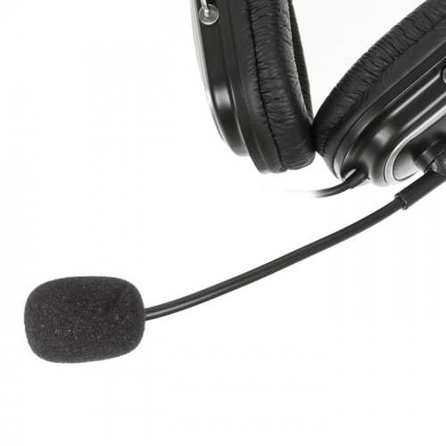 Наушники с микрофоном A4Tech HS-50 черный 2.5м мониторные оголовье фото 5