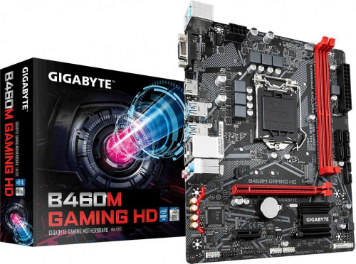 Материнская плата Gigabyte B460M GAMING HD Soc-1200 Intel B460 2xDDR4 mATX AC`97 8ch(7.1) GbLAN RAID+VGA+HDMI фото 4