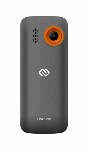 Мобильный телефон Digma S240 Linx 32Mb серый/оранжевый моноблок 2Sim 2.44" 240x320 0.08Mpix GSM900/1800 MP3 FM microSD max16Gb фото 3