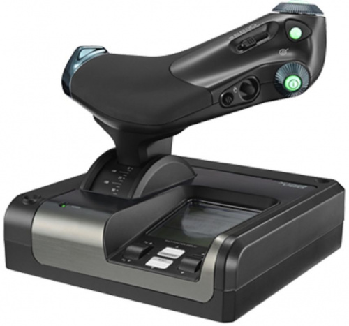 Джойстик Logitech G Saitek X52 Pro Flight Control System черный USB виброотдача фото 4