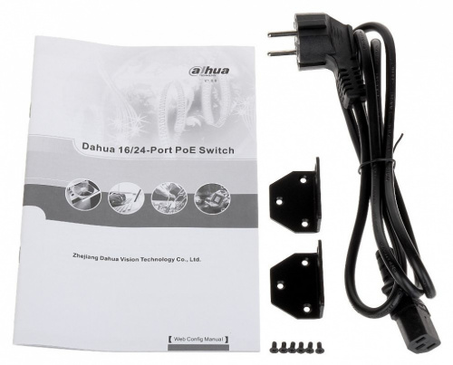 Коммутатор Dahua DH-PFS4226-24ET-360 (L2+) 24x100Мбит/с 2x1Гбит/с 2xКомбо(1000BASE-T/SFP) 22PoE+ 2PoE++ 360W управляемый фото 4