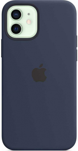 Чехол (клип-кейс) Apple для Apple iPhone 12/12 Pro Silicone Case with MagSafe темный ультрамарин (MHL43ZE/A) фото 2