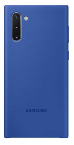 Чехол (клип-кейс) Samsung для Samsung Galaxy Note 10 Silicone Cover синий (EF-PN970TLEGRU)