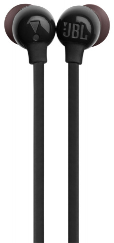 Гарнитура вкладыши JBL T115 черный беспроводные bluetooth шейный обод (JBLT115BTBLK) фото 2