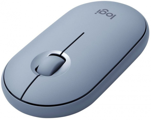 Мышь Logitech Pebble M350 синий оптическая (1000dpi) silent беспроводная BT/Radio USB для ноутбука (2but) фото 2