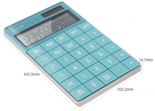 Калькулятор настольный Deli Nusign ENS041blue синий 12-разр. фото 3