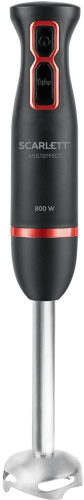 Блендер погружной Scarlett SC-HB42M44 800Вт черный/красный фото 2