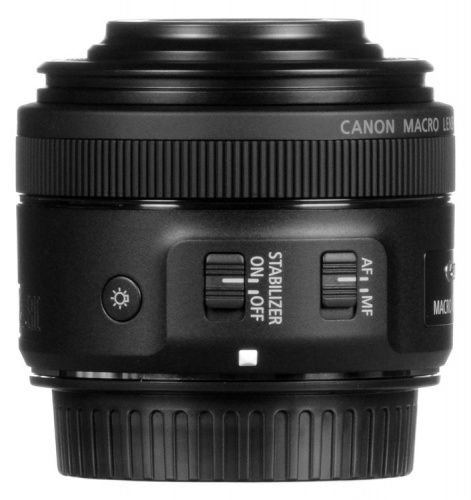 Объектив Canon EF-S IS STM (2220C005) 35мм f/2.8 Macro черный фото 3