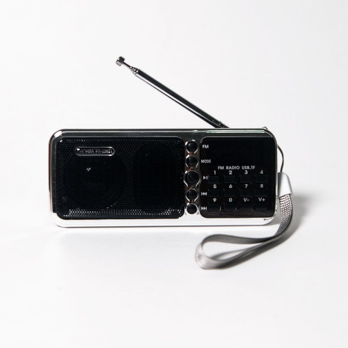Радиоприемник портативный Сигнал РП-226BT черный/серебристый USB microSD фото 2