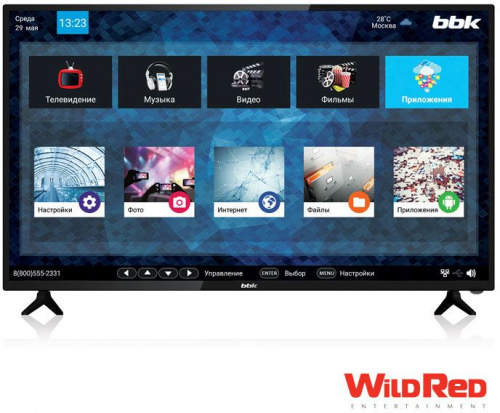 Телевизор LED BBK 43" 43LEX-7174/FTS2C черный FULL HD 50Hz DVB-T2 DVB-C DVB-S2 USB WiFi Smart TV (RUS) фото 5