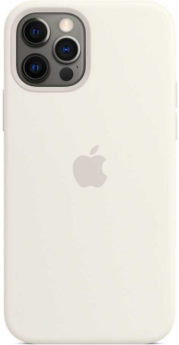 Чехол (клип-кейс) Apple для Apple iPhone 12/12 Pro Silicone Case with MagSafe белый (MHL53ZE/A) фото 7