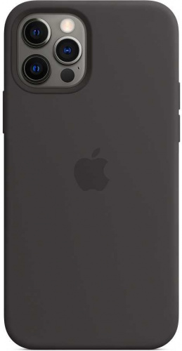 Чехол (клип-кейс) Apple для Apple iPhone 12/12 Pro Silicone Case with MagSafe черный (MHL73ZE/A) фото 6