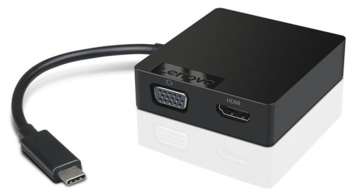 Адаптер для ноутбука Lenovo ThinkPad 4X90M60789 черный USB-C - VGA Travel Hub фото 2